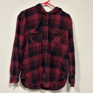 Garage button up hoodie